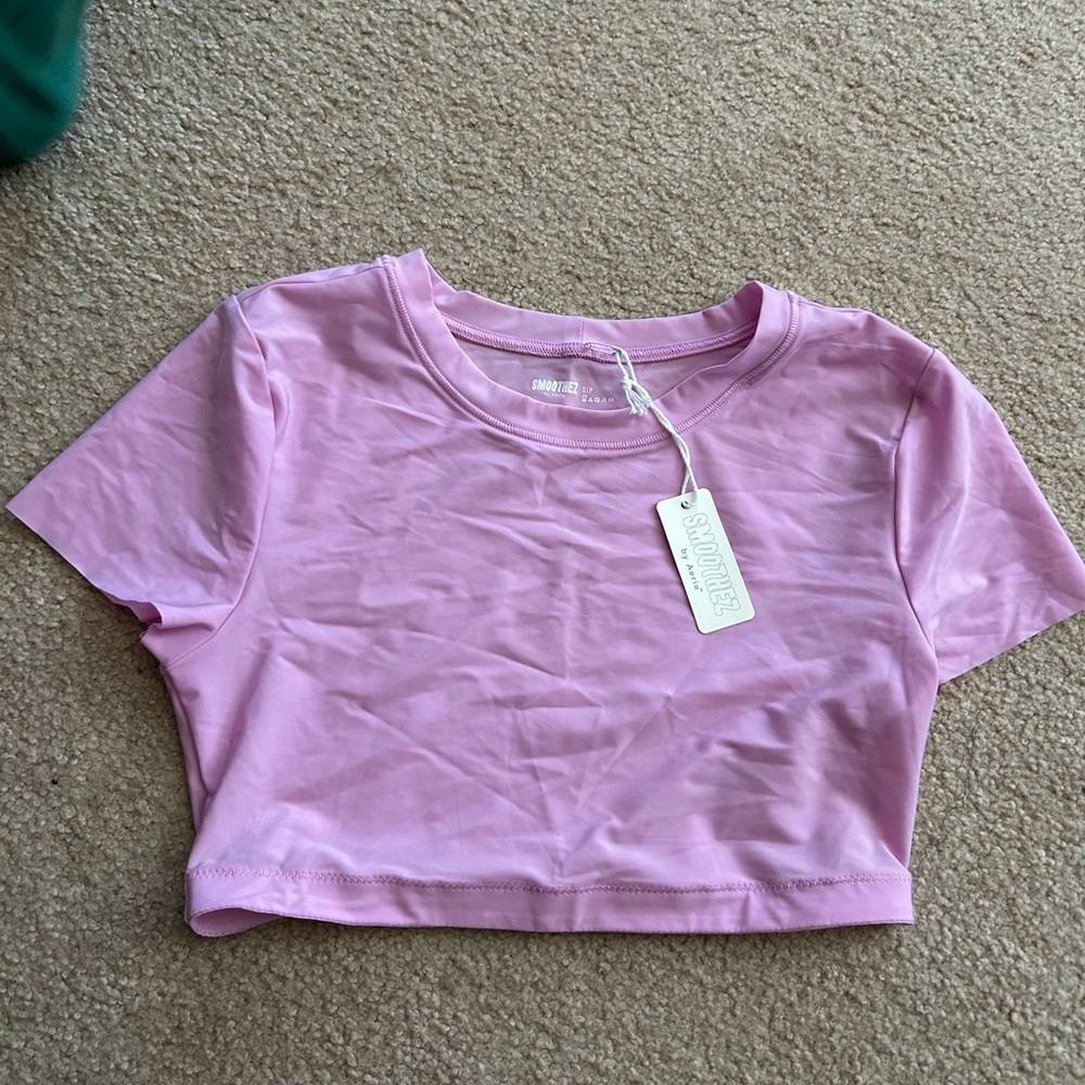 Aerie Light Pink Crop Top